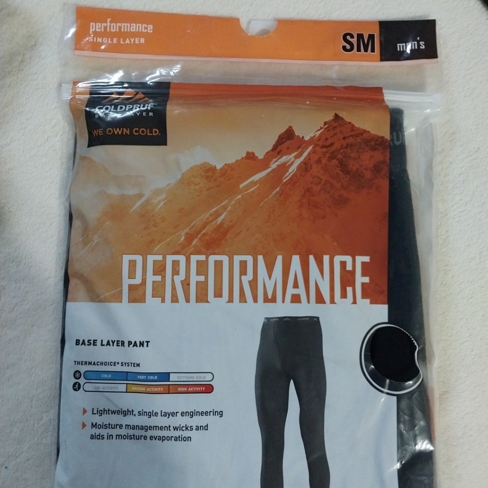 Performance coldpruf Pants Size Small
